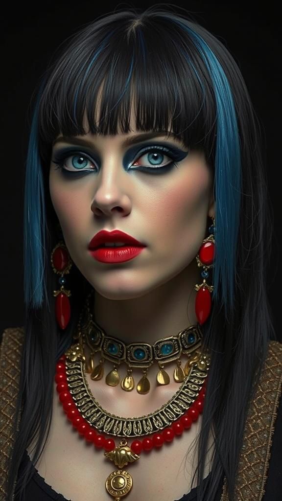 Gothic Woman Portrait in Hyper-Realistic 8K