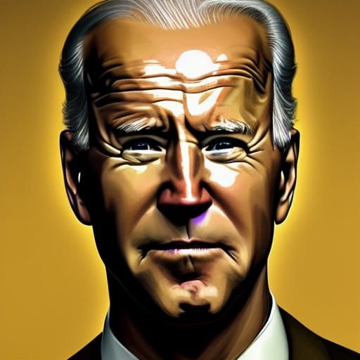 Detailed Portrait of Joe Biden in Artgerm Style