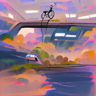 AI Generated Image of a Commute