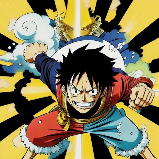 One Piece Manga Scan Art in Anime Style