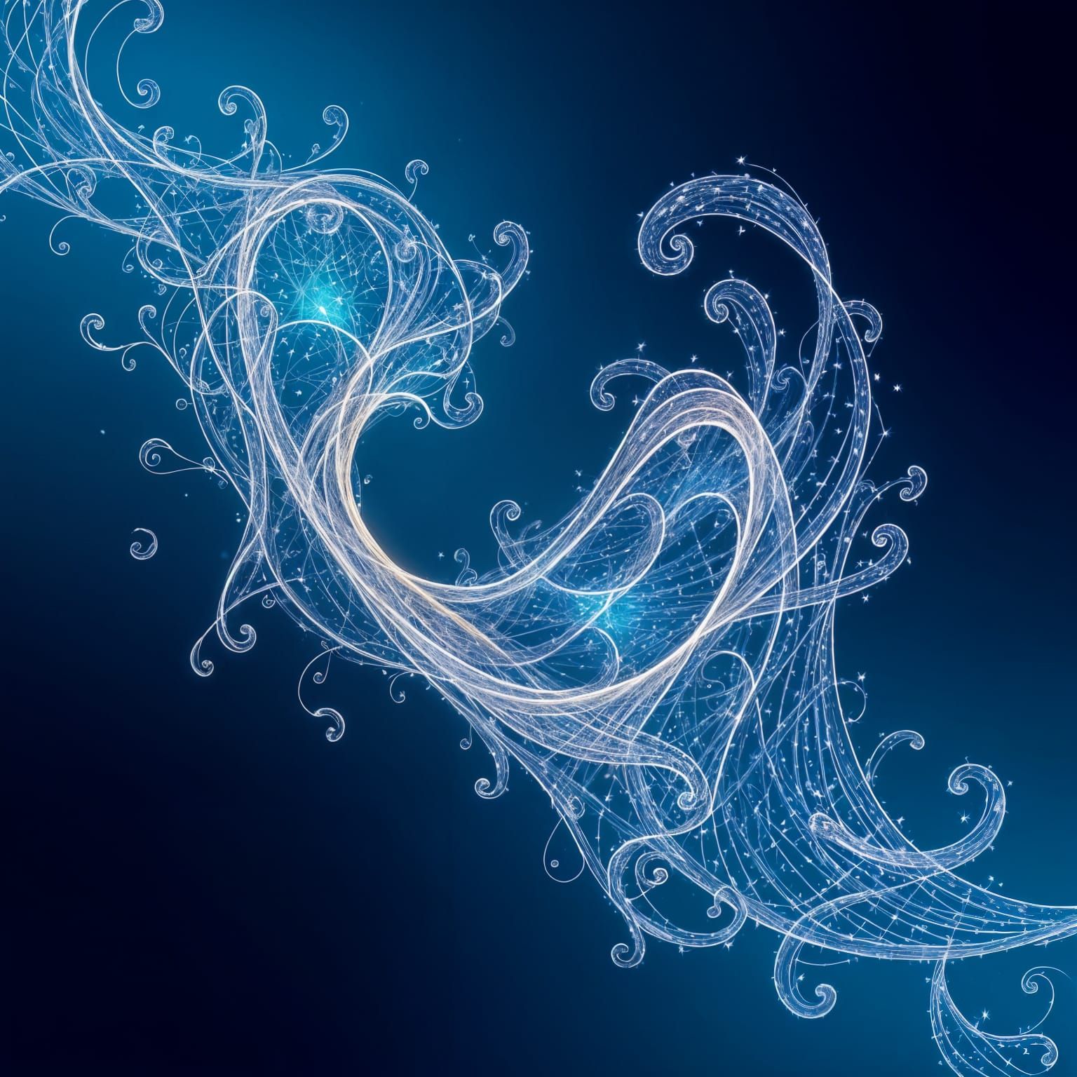 Fractal Wave Function in Zentangle Artwork