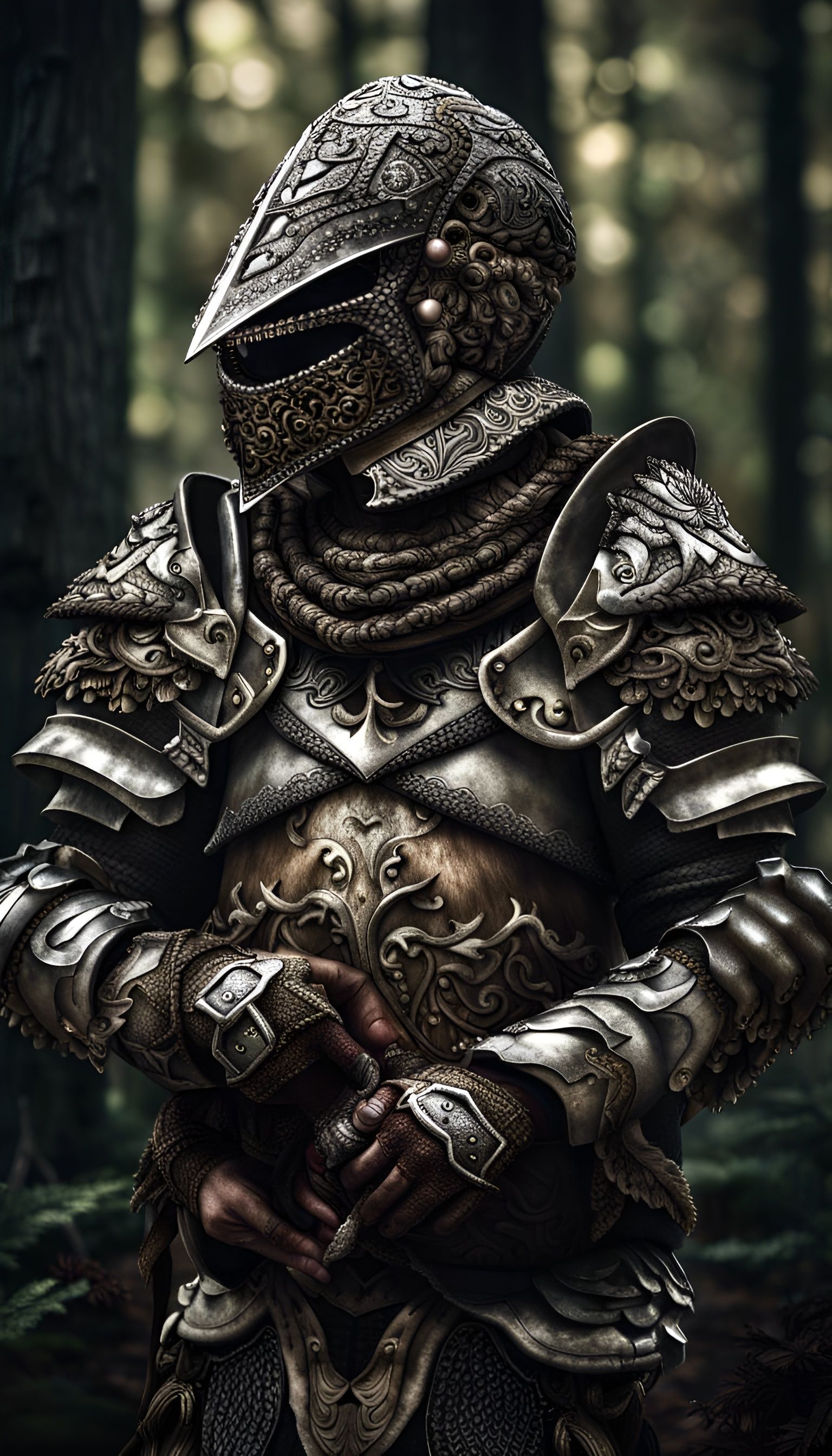 Mushroom Knight in Detailed Armor