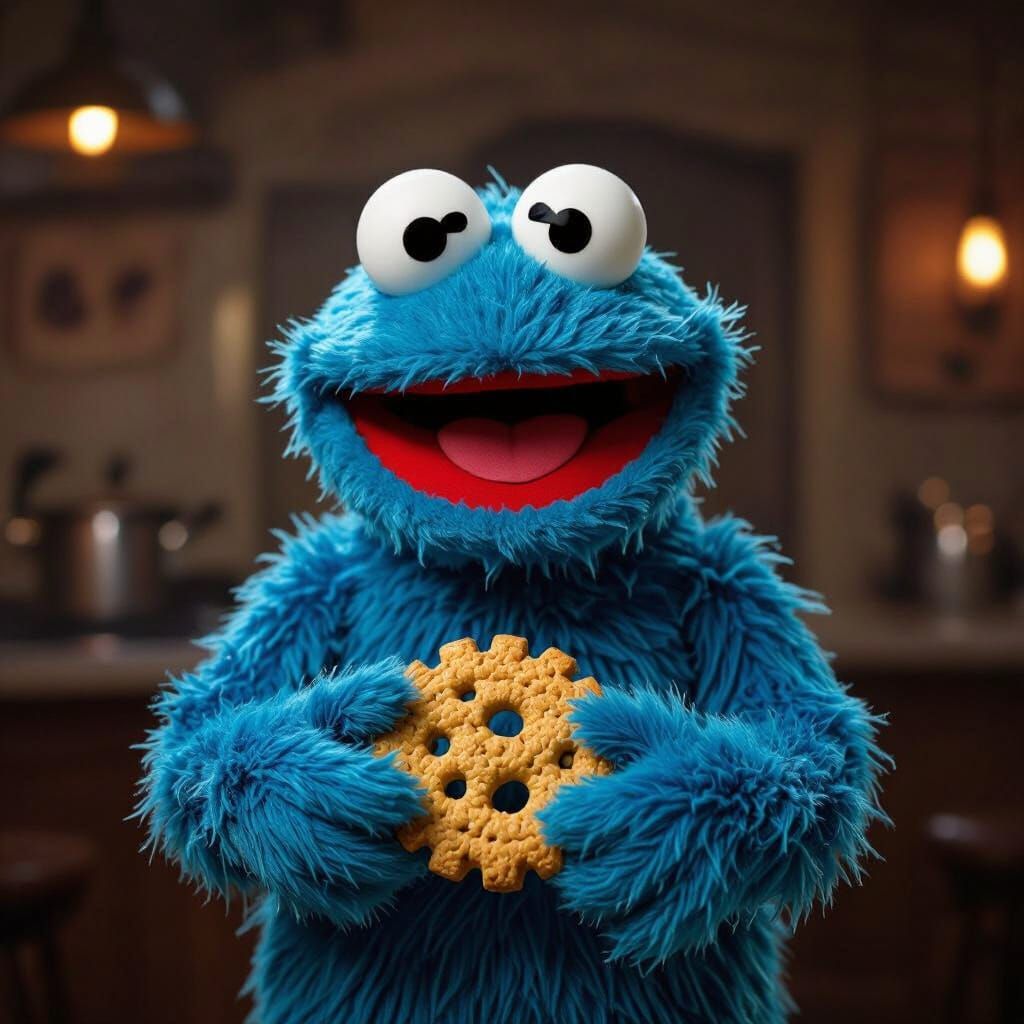 Cooky Monster's Ransom: A Whimsical AI Creation