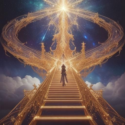 Baroque Starway to Heaven in Starry Galaxy