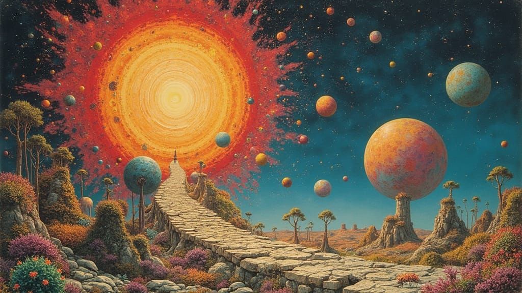 Psychedelic Sci-Fi Album Art Explosion