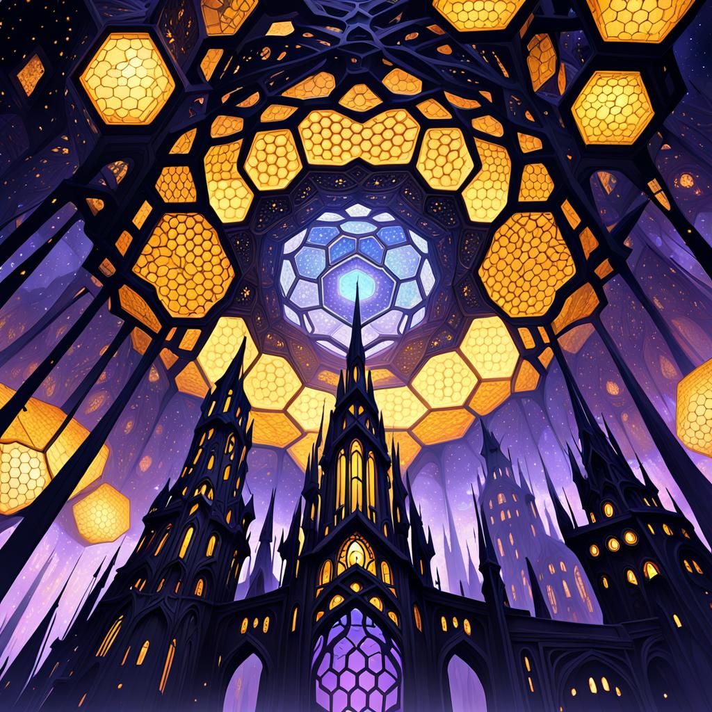 Hive World Concept Art in Fantasy Style