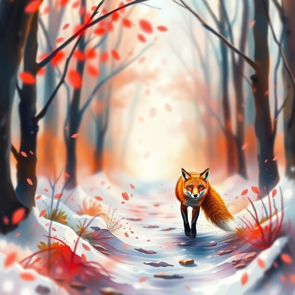 Whimsical Watercolor Winter Wonderland