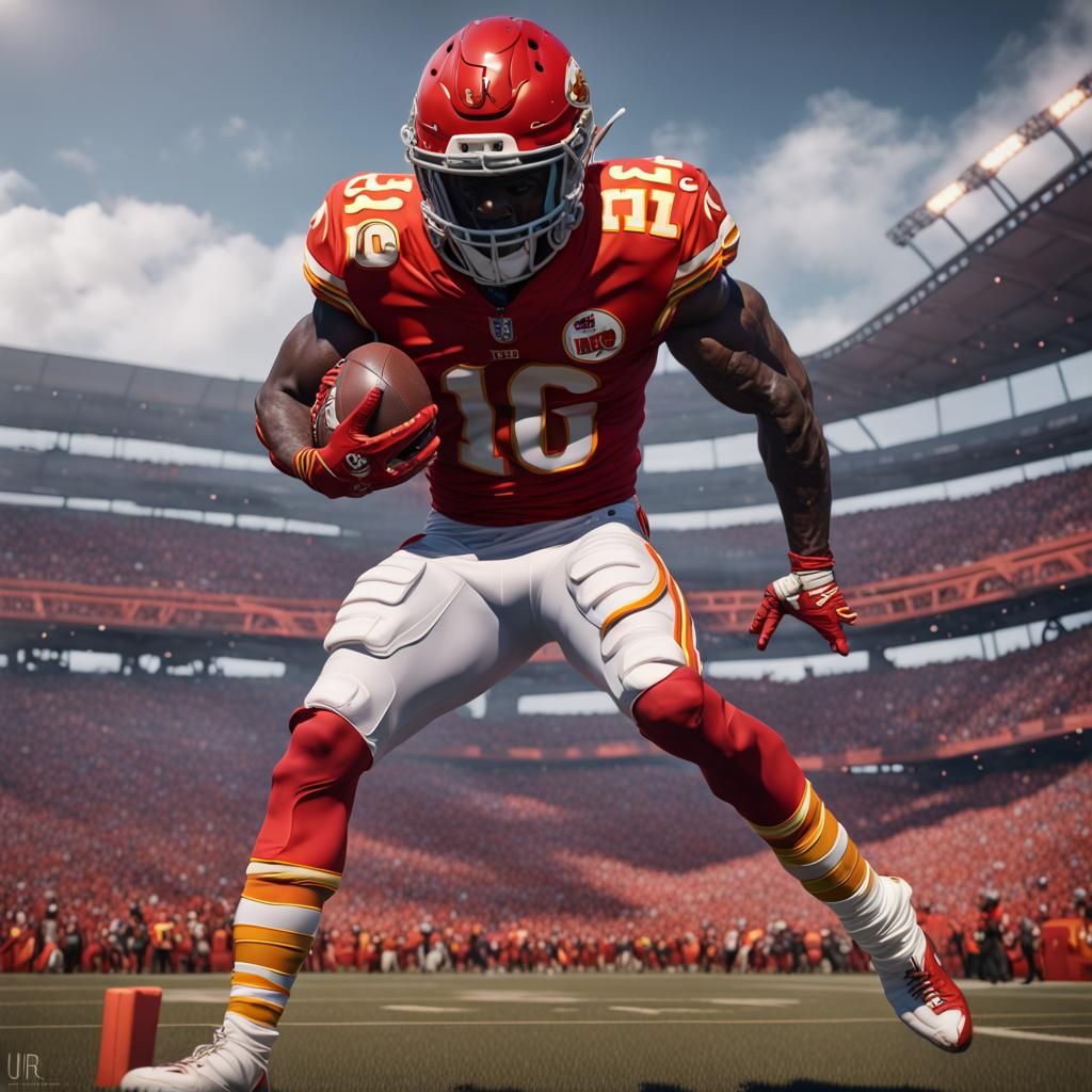 Tyreek Hill Matte Painting in Unreal Engine 5