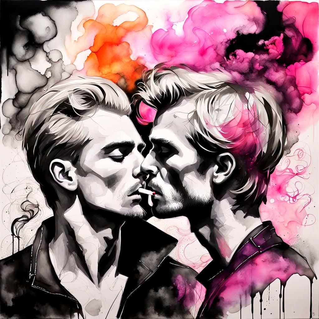 Noir Romance: A Gritty 1920s Scene