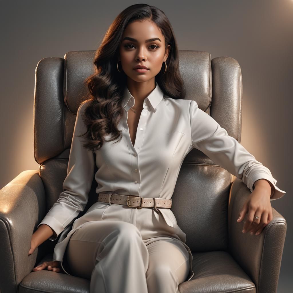 Hyper-Realistic Portrait of Sindy in Digital Art