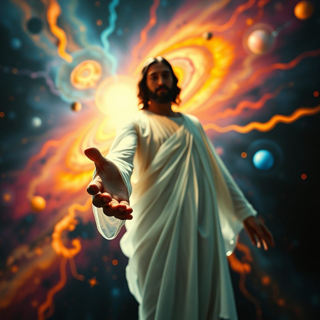 Jesus in Space: Jazz-Art Expressionism with Cosmic Nova