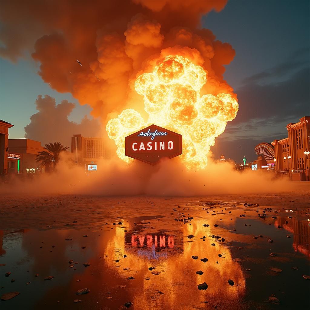 Explosive Las Vegas Casino Demolition in Dramatic Style