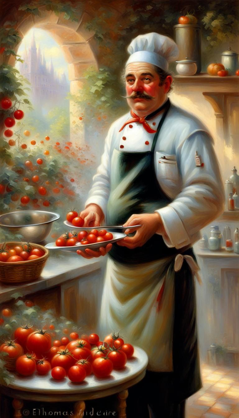 French Chef in Ethereal, Hyperdetailed Fantasy