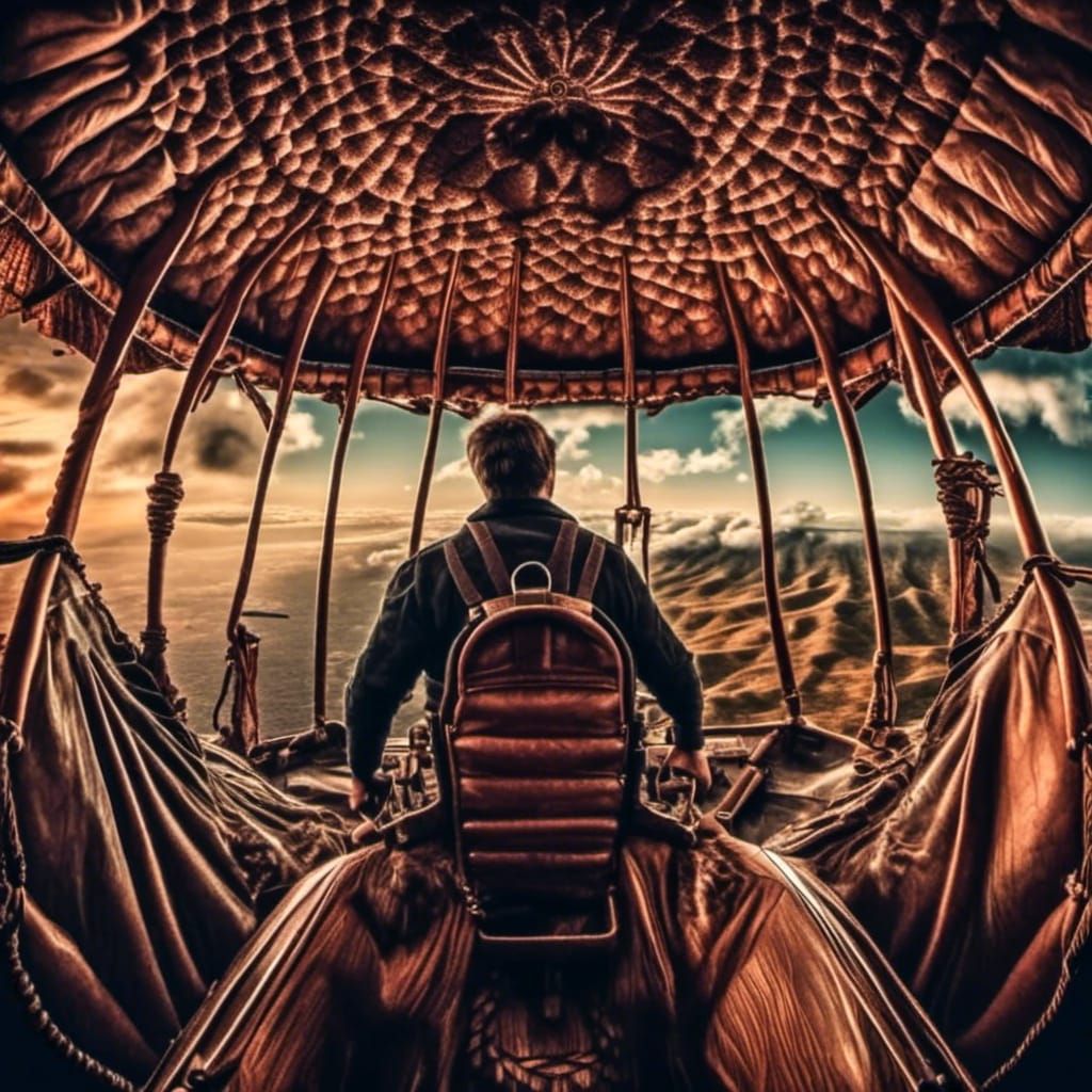 Elon Musk Soaring Over Hawaii in Hot Air Balloon