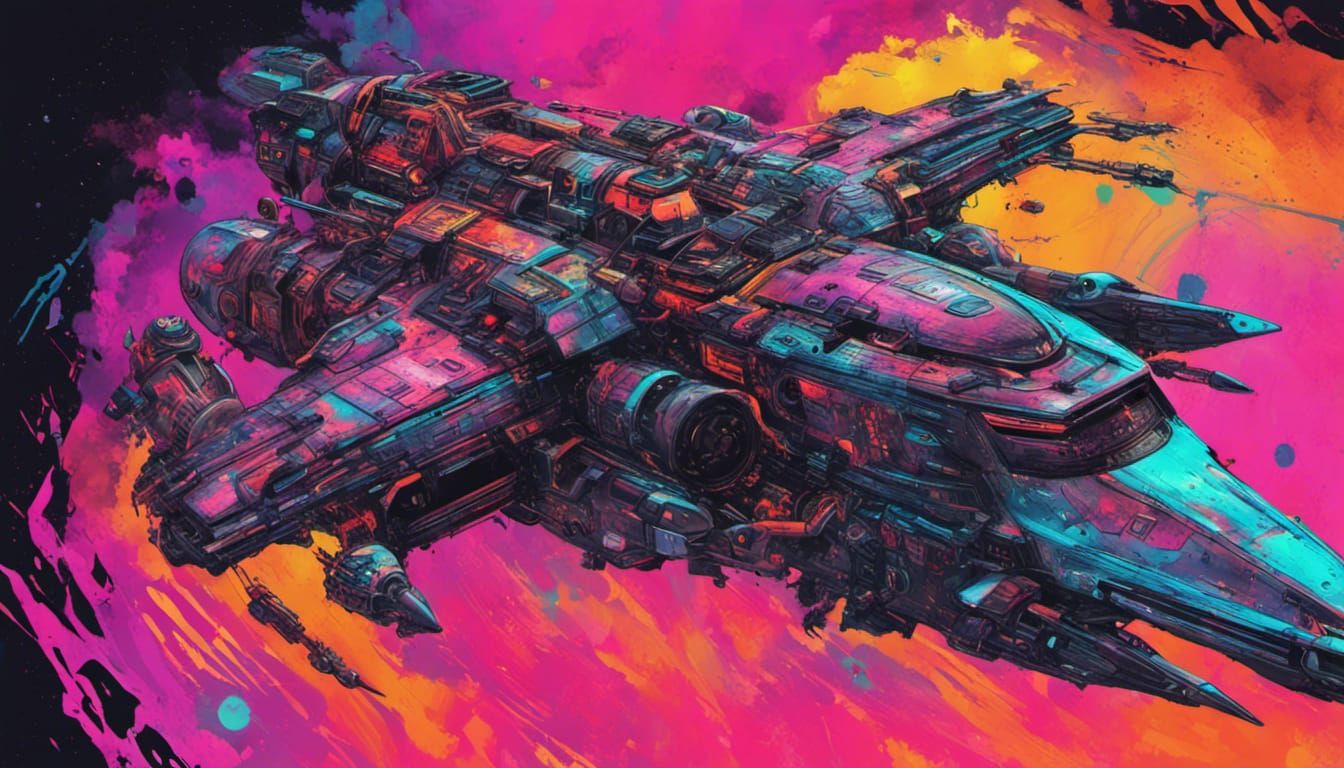 Dystopian Space Cruiser with Insane AI Crew