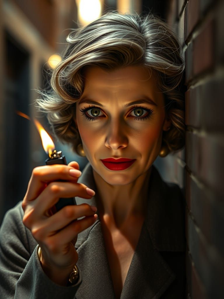 Vintage Glamour Close-Up