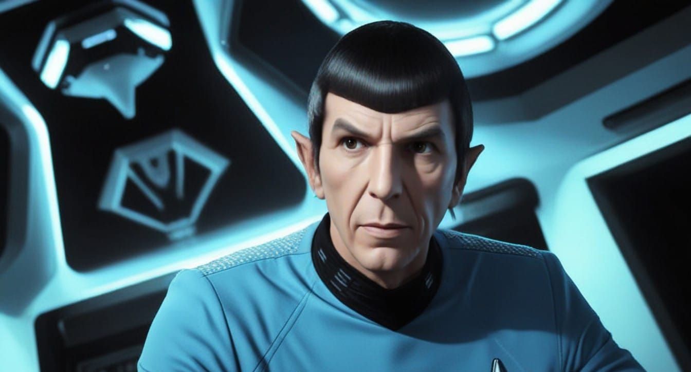 Photorealistic Star Trek Icon Rises from Shadows