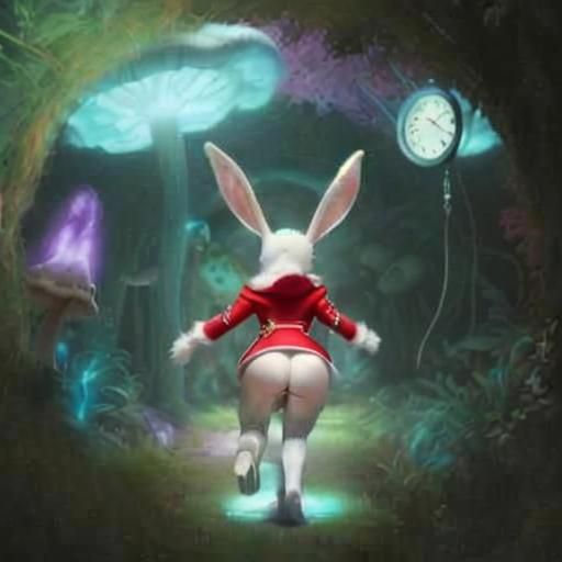 White Rabbit Running in Wonderland Game