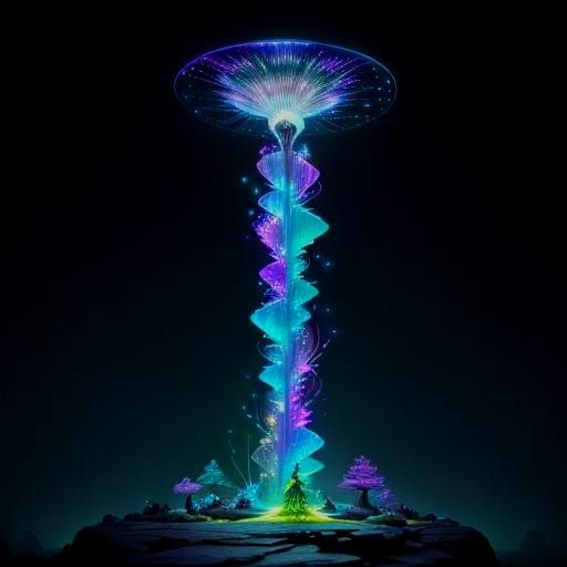 Gnome Illusionist Casting Prismatic Rays Spell