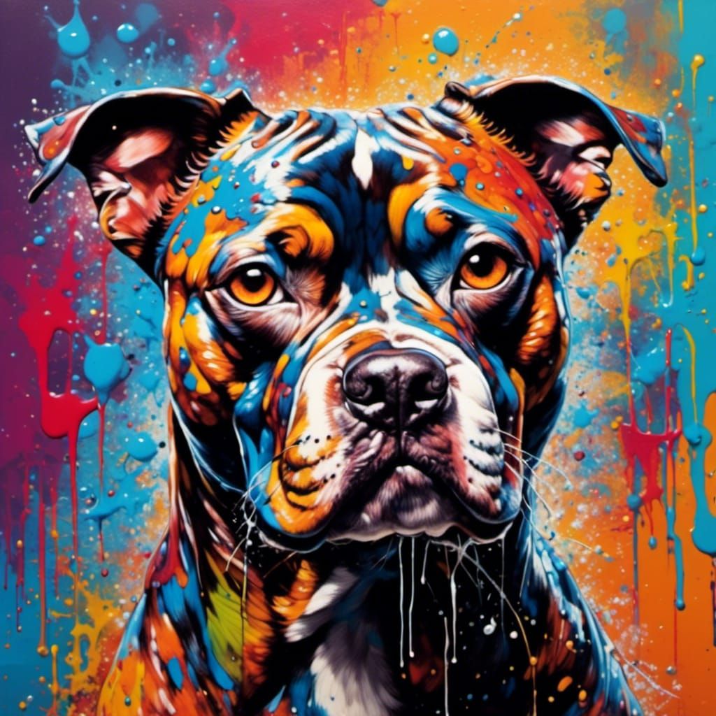 Painting staffy colors