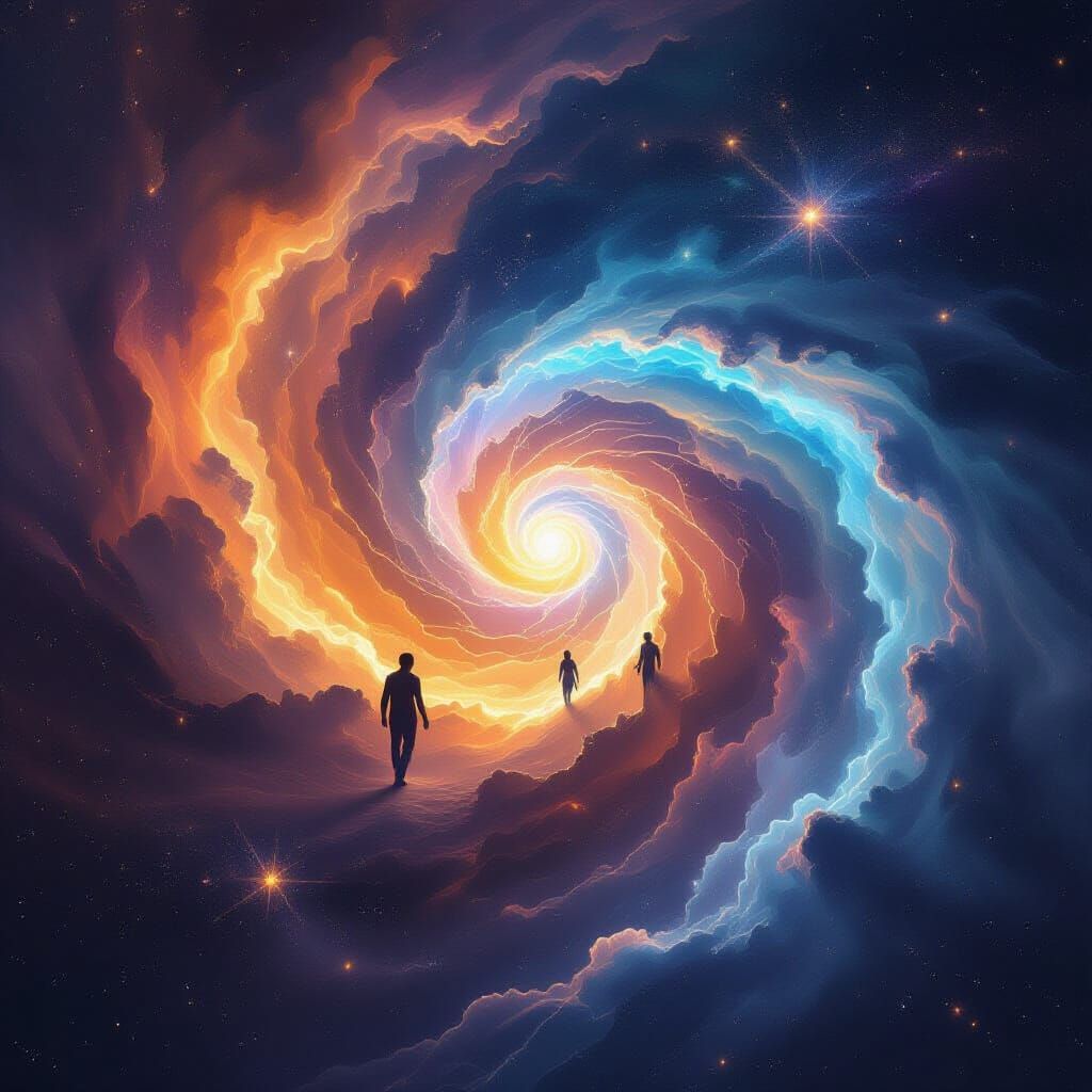 Cosmic Birth: Universe Explodes with Life and Death