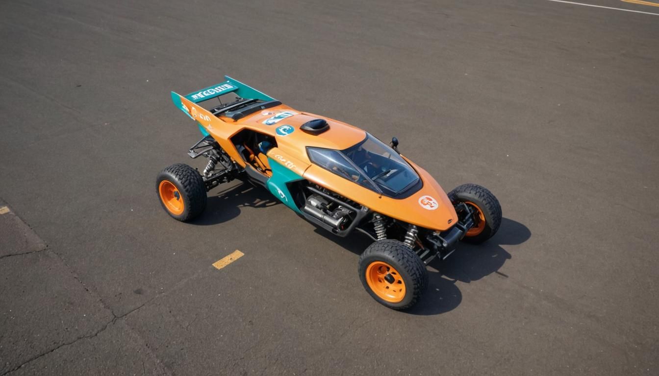 Retro-Futuristic Lunar Bubble Buggy in Wipeout Style