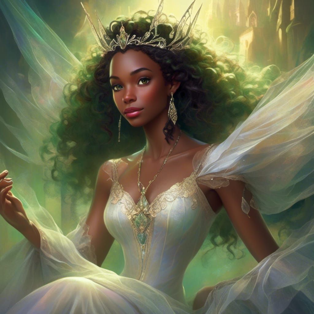 Tiana as Lord of the Rings Elf in Rivendell