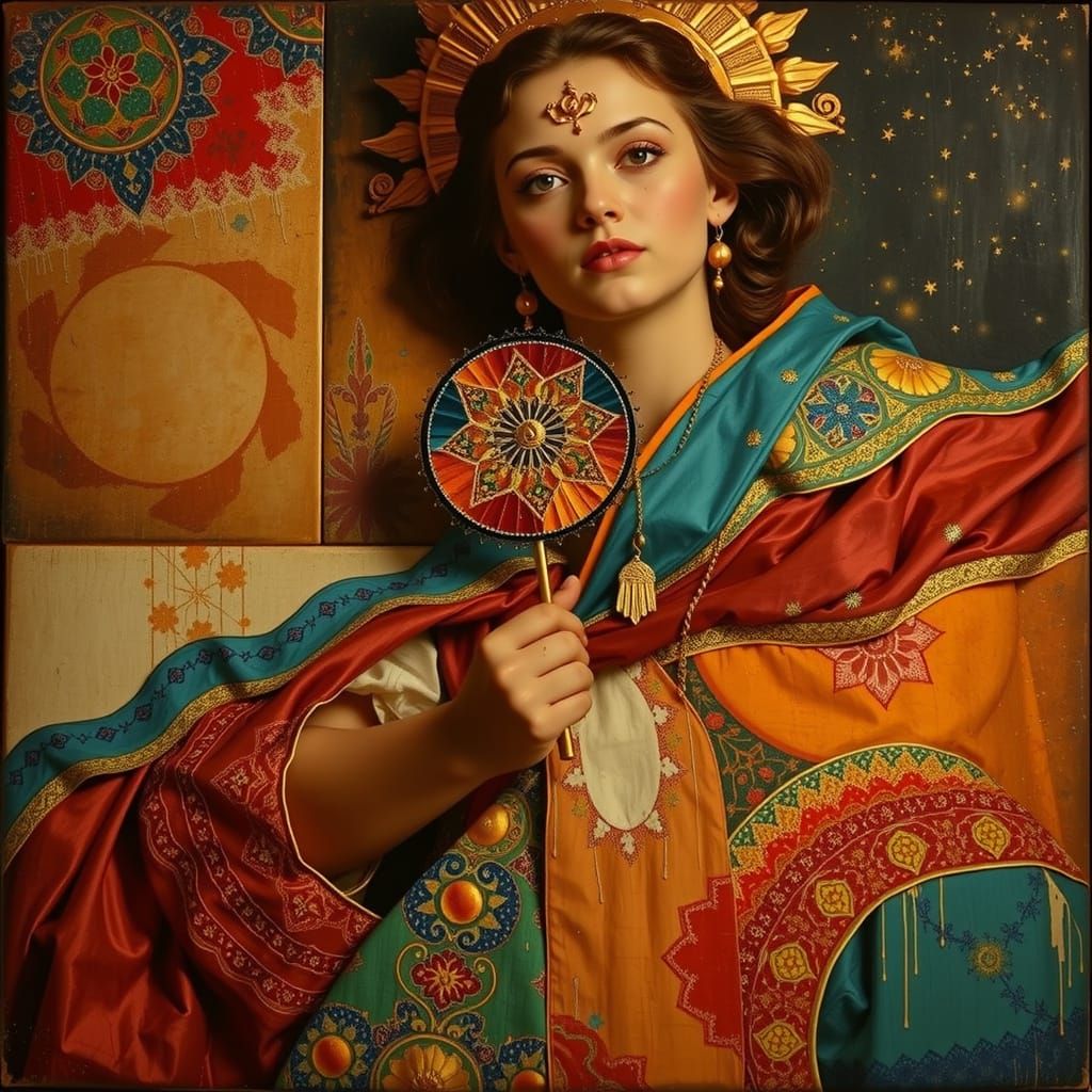 Abstract Artwork Symbolizing Perfection, Brilliance, and Exc...