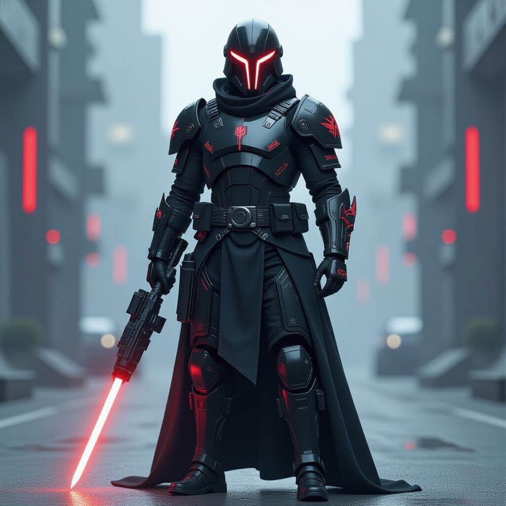 Futuristic Trooper in Ascendant Syndicate Armor