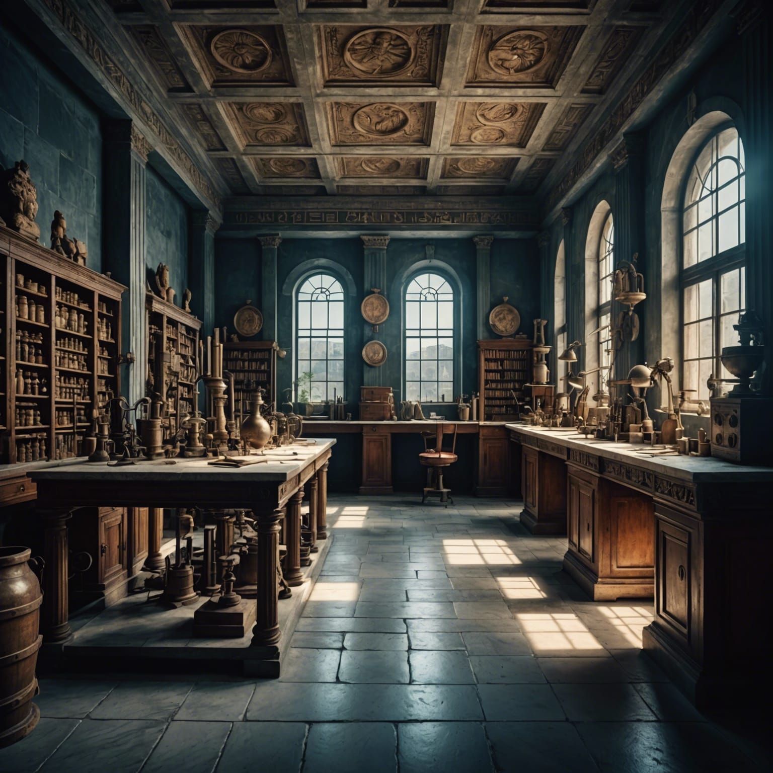 Ancient Greek High-Tech Laboratory in HDR