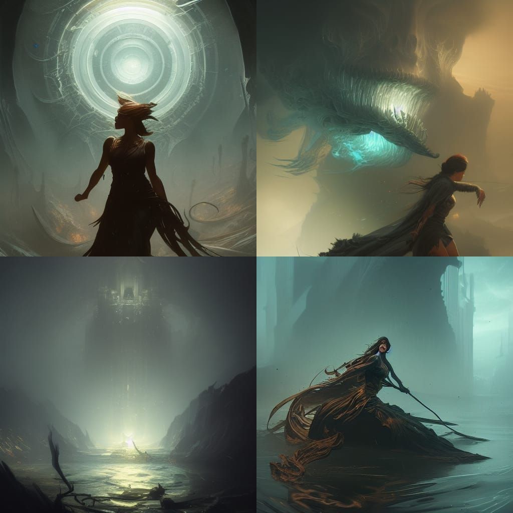 Phantom Whirlpool: Dark Fantasy Concept Art