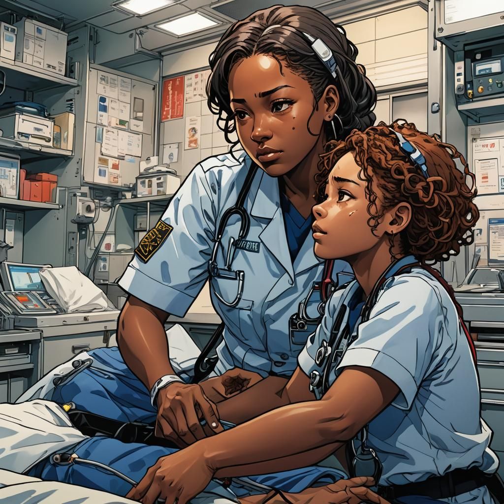 Anime-style EMT Illustration with Cel-Shading