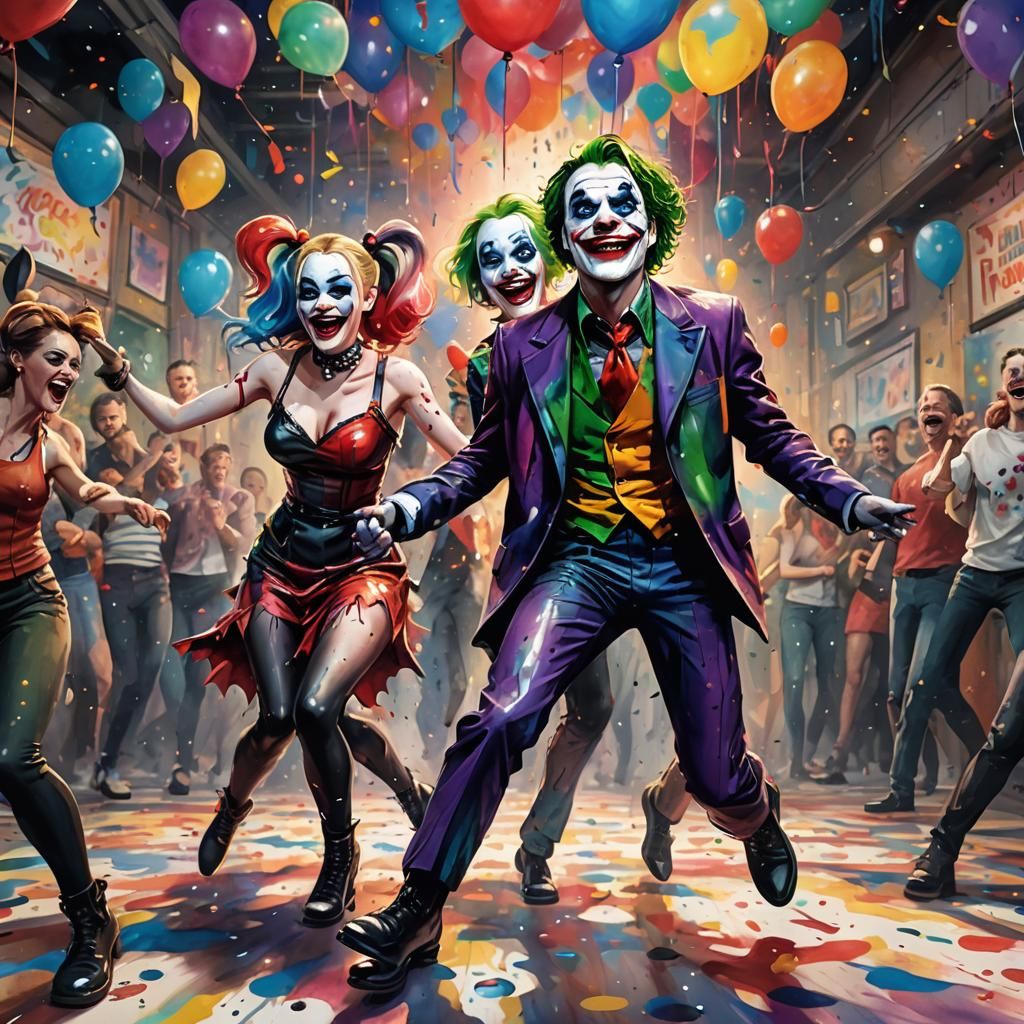 Joker and Harley Quinn start dance party