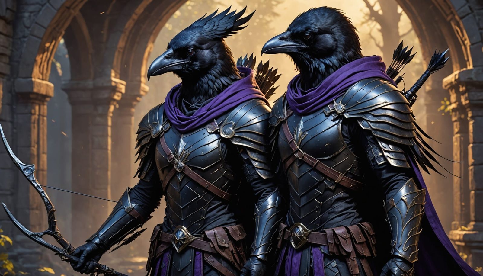 Dark Fantasy Raven Twins in Stunning 8K Resolution