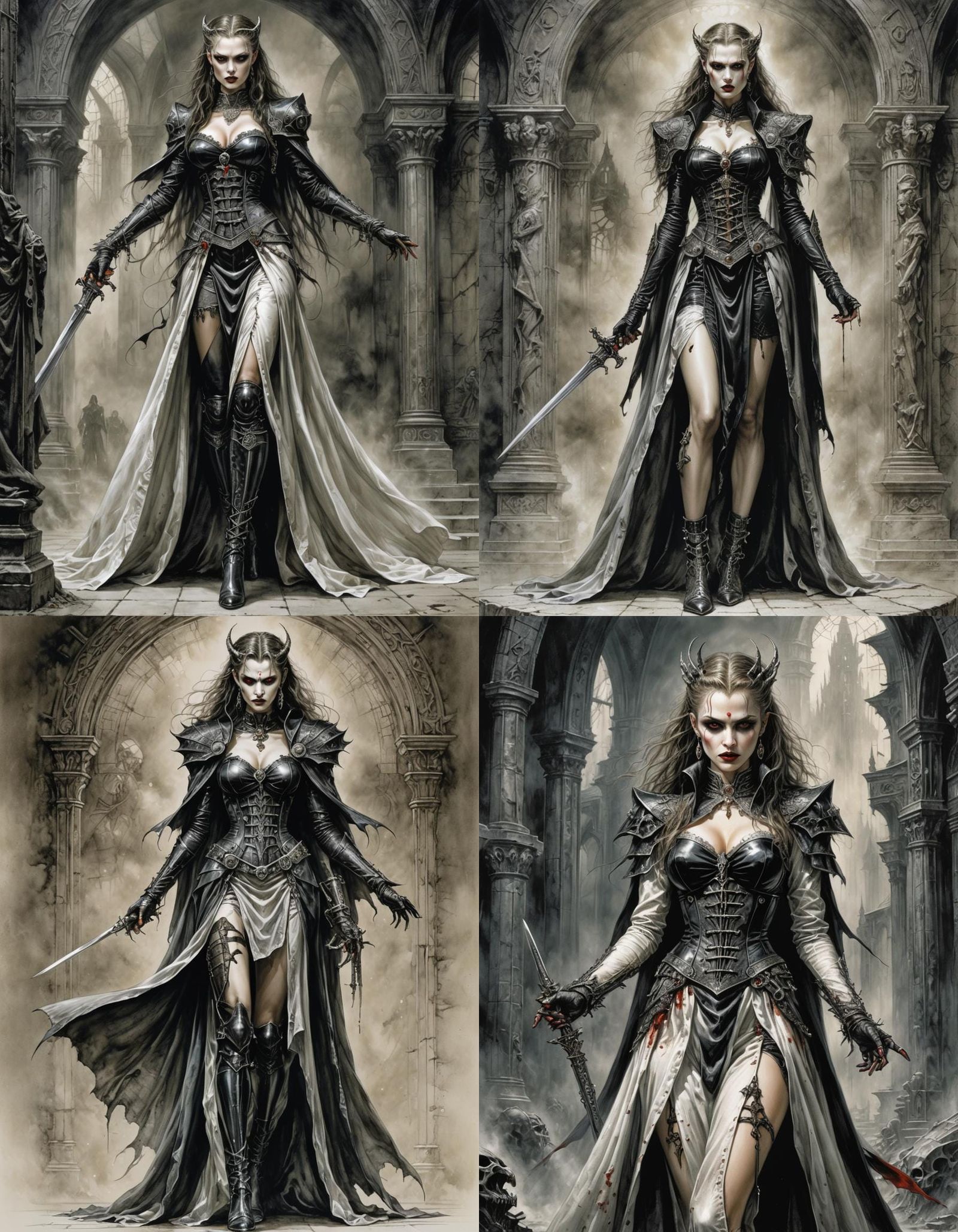 Third Reich Vampire Woman in Royo Style