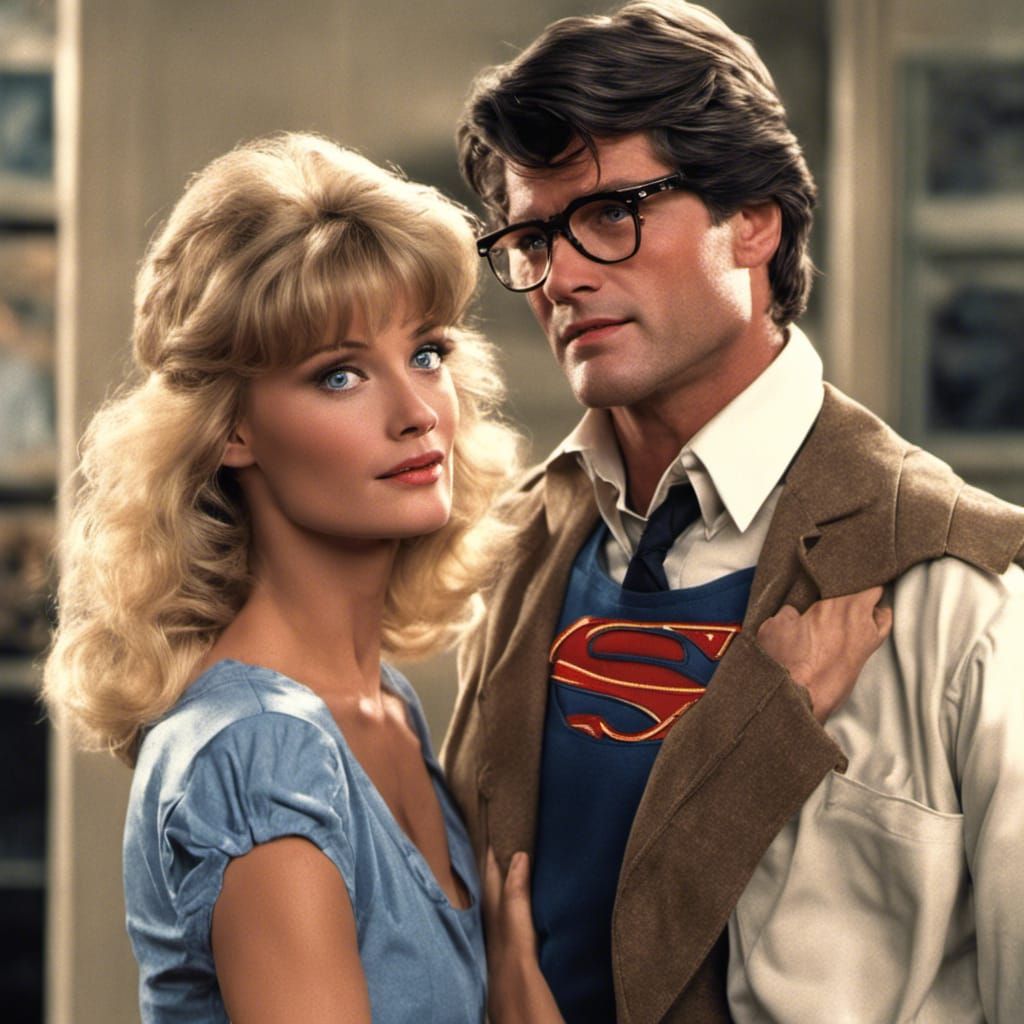 Clark Kent and Lois Lane in 1980s Style