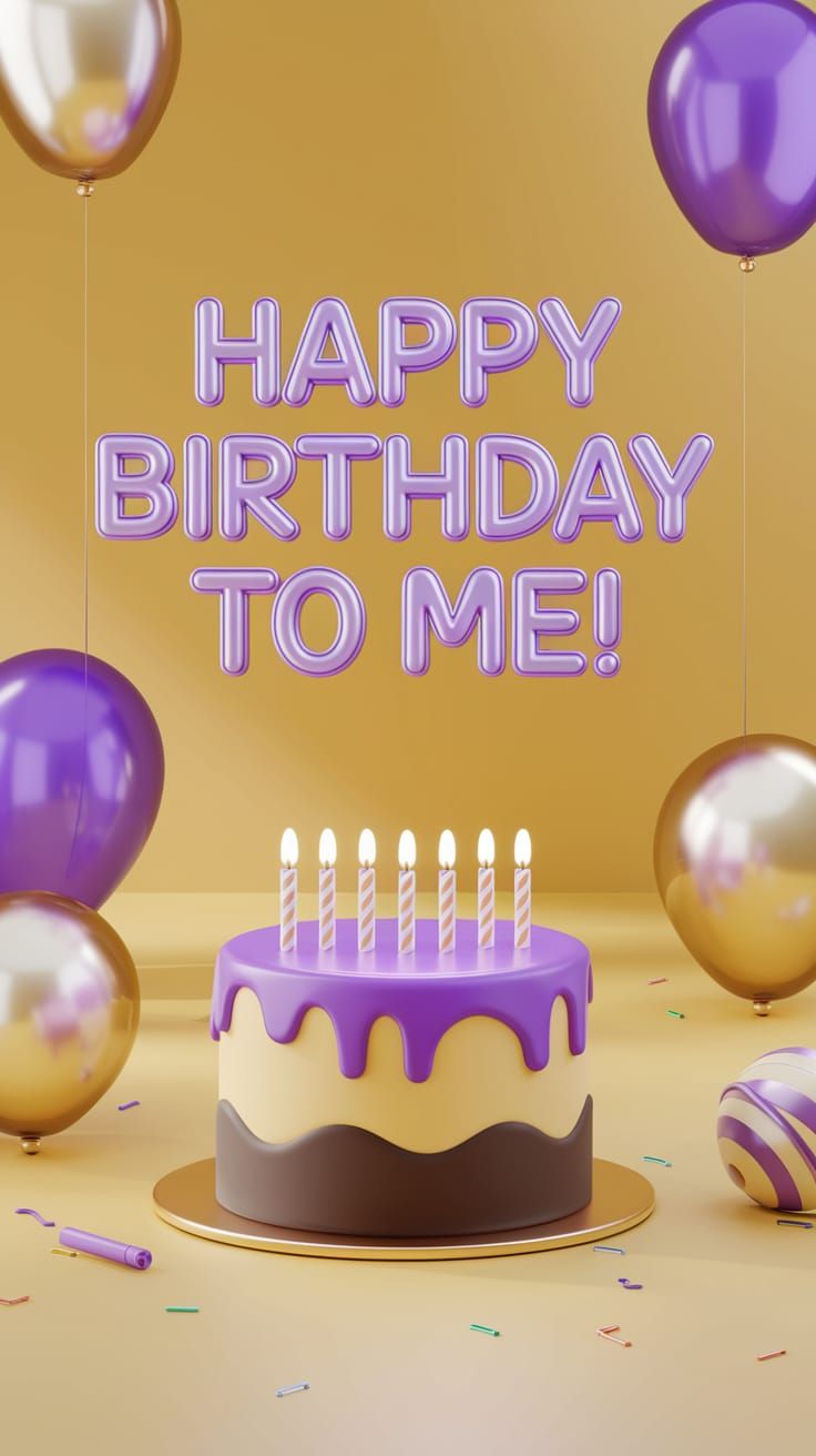 Joyful Birthday Celebration in Vibrant Digital Art