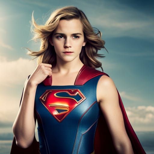 Emma Watson as Supergirl Portrait