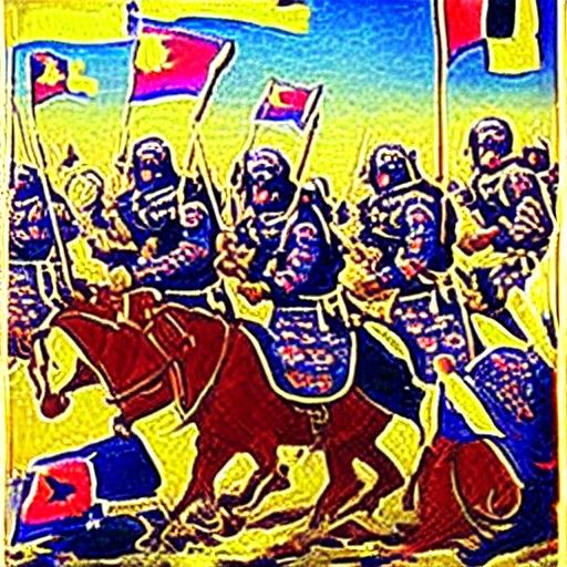 Armored Forces Clash in City of Lights: Photorealistic Battl...