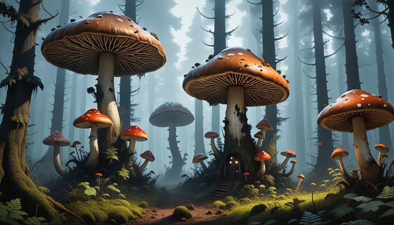 Gothic Forest of Enormous Fungi