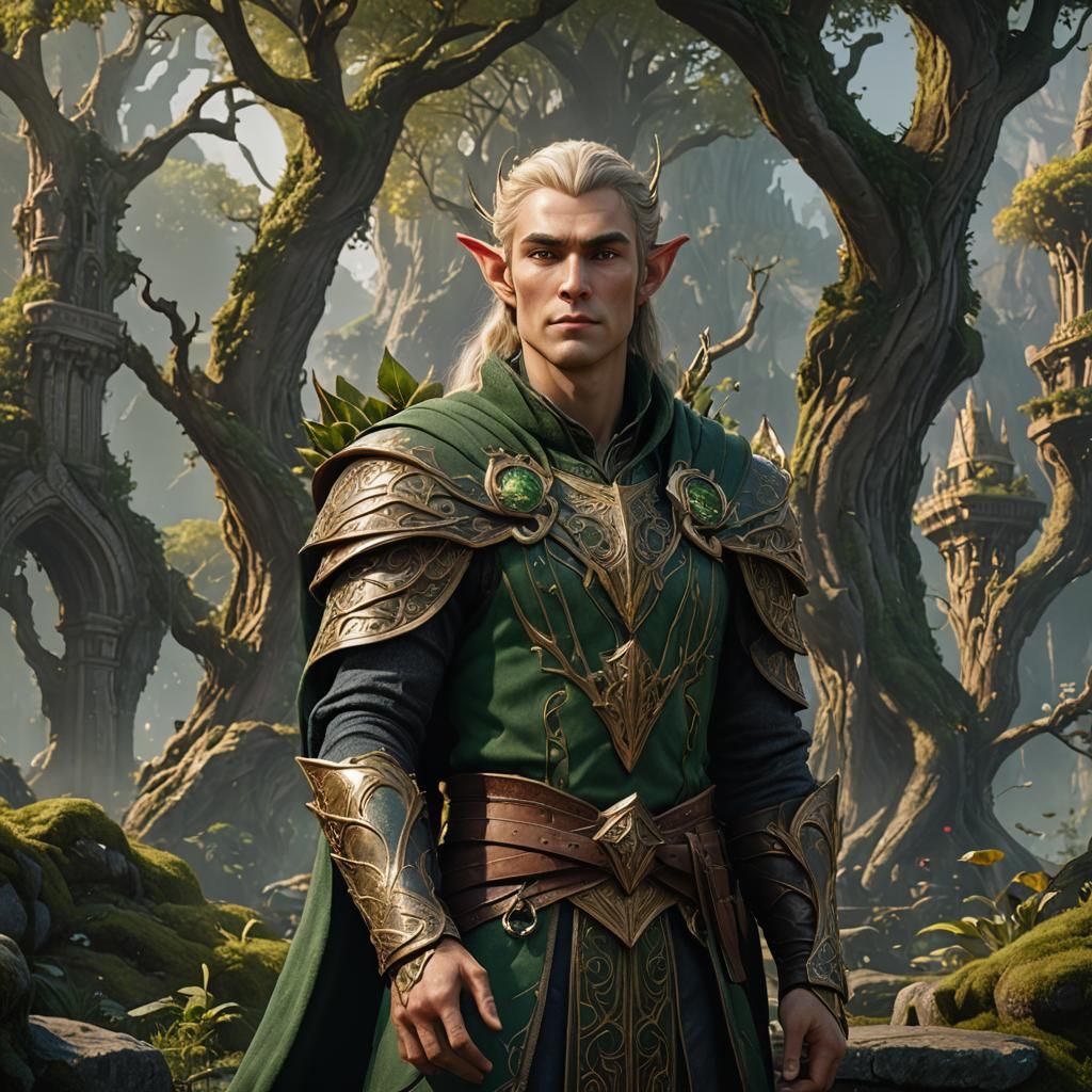 Elven Earth King Fantasy Concept Art