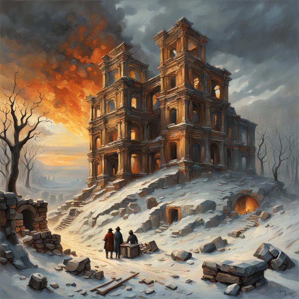 Winter Ruins in a Forgotten City