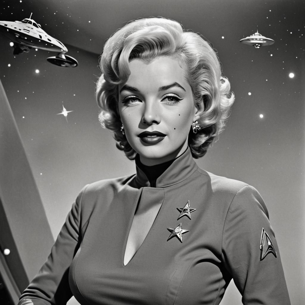 Marilyn Monroe as Starfleet Captain