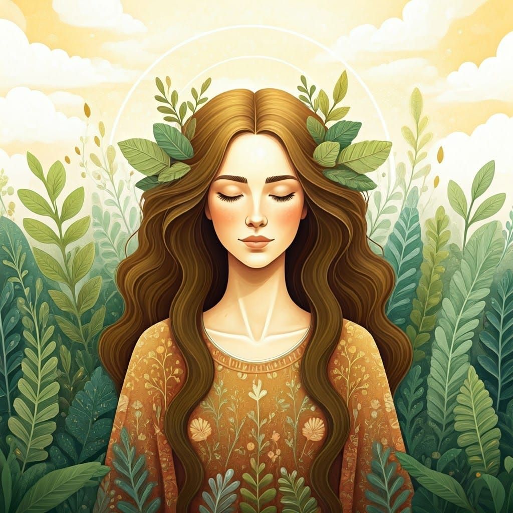 Enchanted Forest Portrait in Digital Art Style