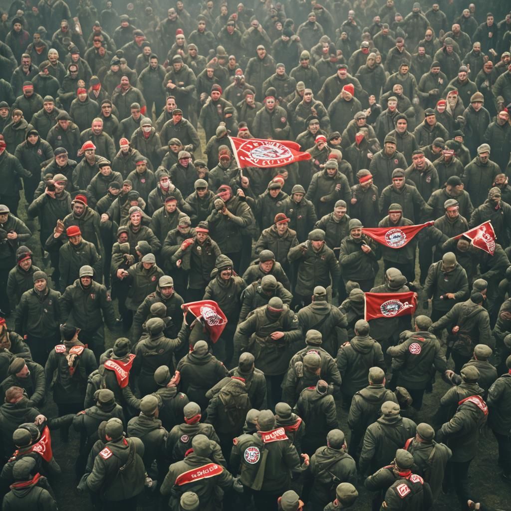 Cinematic Bayern Munich Army Film Still