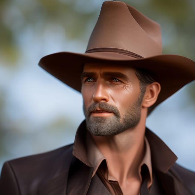 Sam Eliott Cowboy Professional photography, bokeh, natural l...