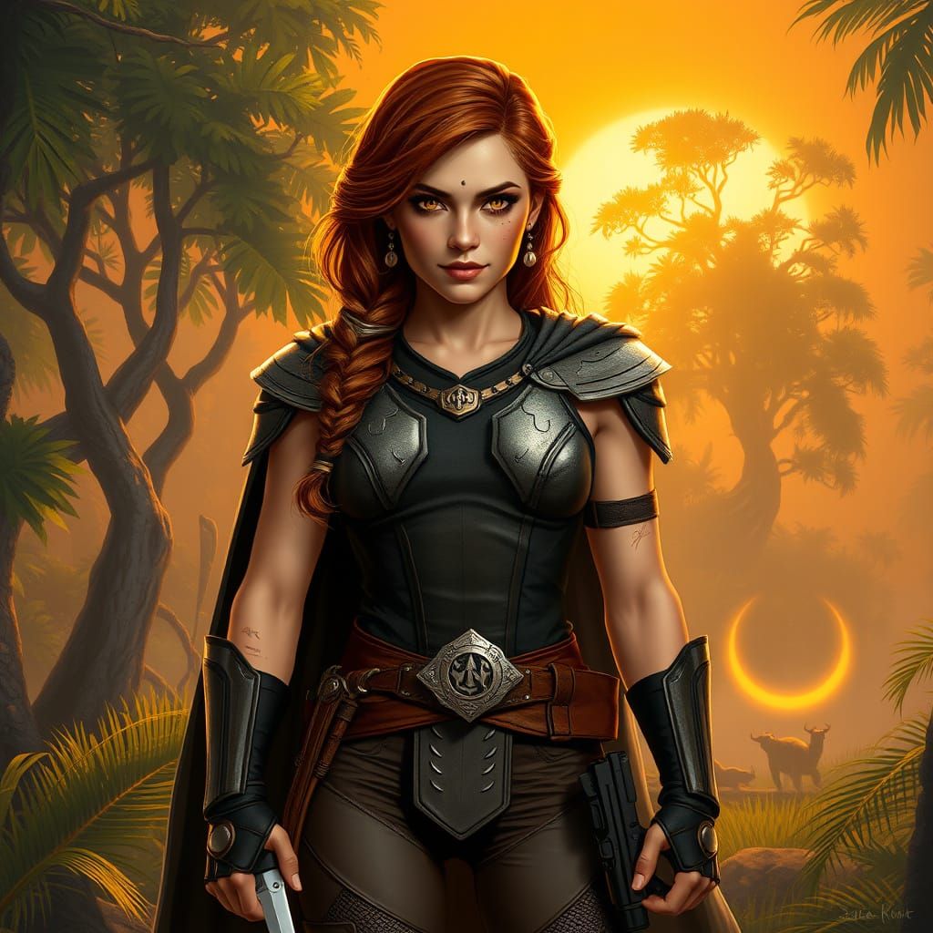 Regal Warrior Princess in Star Wars Inspired Armor