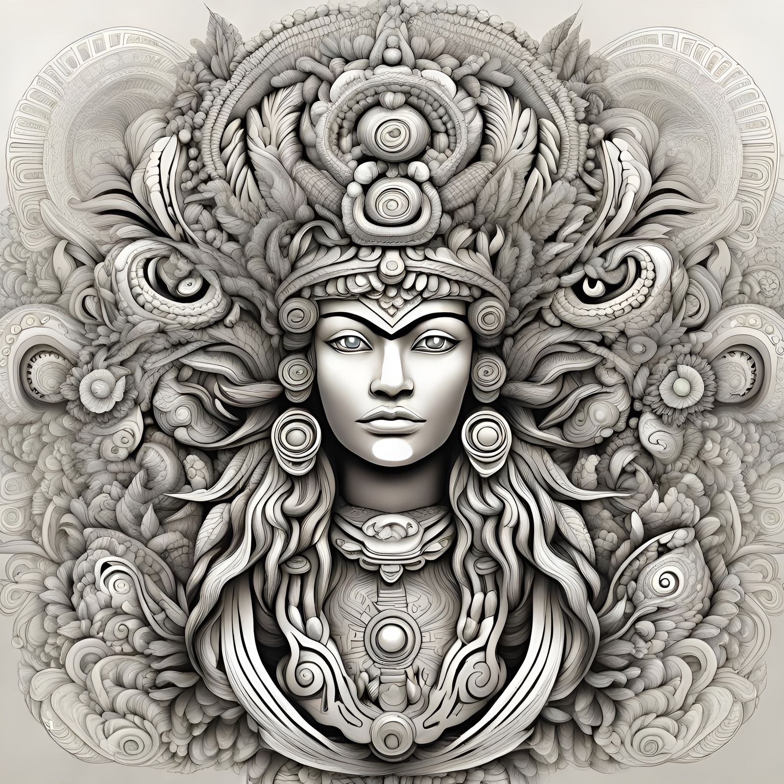 Coatlicue, Aztec goddess of agriculture and fertility