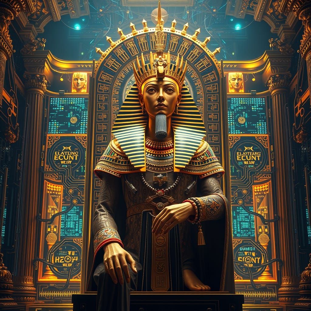 Baroque Supercomputer Housing Digital Gods in Space Opera