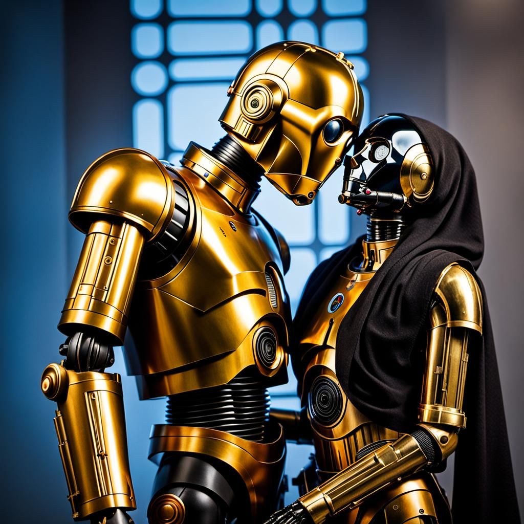 K2SO Hugs C3PO: A Star Wars Story of Love